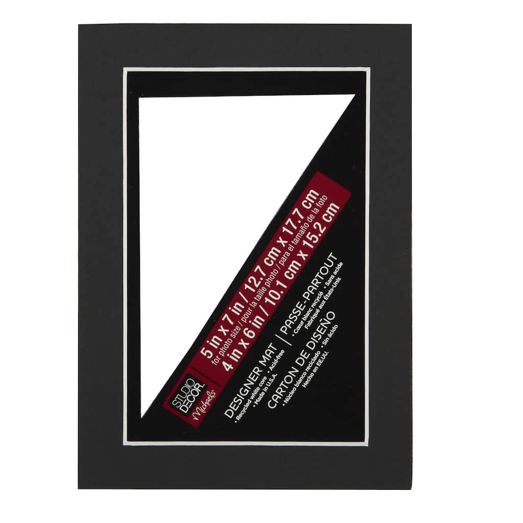 Cheapest π 5" x 7" Mat By Studio Décor®, 4" x 6" Opening by Studio Decor π 1 Cheapest π 5" x 7" Mat By Studio Décor®, 4" x 6" Opening by Studio Decor π