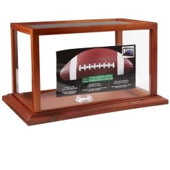 Flash Sale π Brown Football Display Case With Mirrored Back by Studio Décor® by Studio Decor π