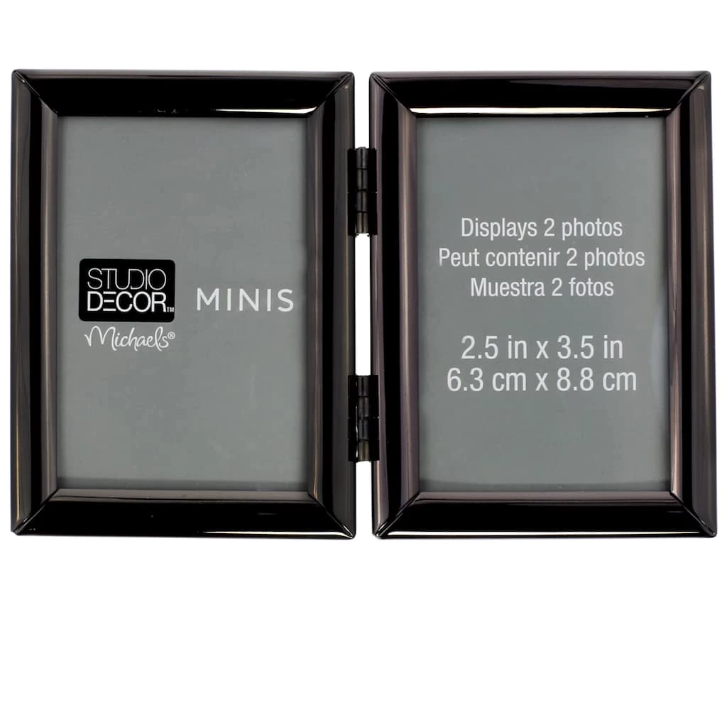 Best Sale ❤️ Black Hinged 2-Opening Mini Frame By Studio Décor® by Studio Decor ⌛ 2 Best Sale ❤️ Black Hinged 2-Opening Mini Frame By Studio Décor® by Studio Decor ⌛ - Image 2