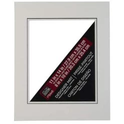 Best Pirce 🛒 11" x 14" Black Core Double Mat By Studio Décor®, 8" x 10" Opening by Studio Decor ⭐ -Studio Decor shop 10084191