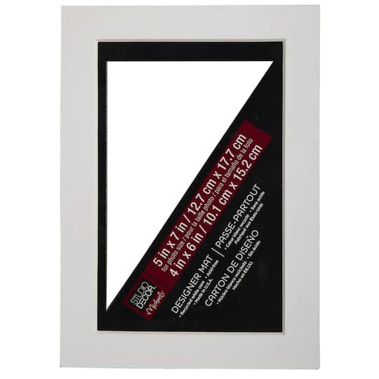 Cheapest π 5" x 7" Mat By Studio Décor®, 4" x 6" Opening by Studio Decor π 3 Cheapest π 5" x 7" Mat By Studio Décor®, 4" x 6" Opening by Studio Decor π - Image 3