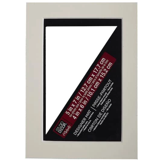 Cheapest π 5" x 7" Mat By Studio Décor®, 4" x 6" Opening by Studio Decor π 4 Cheapest π 5" x 7" Mat By Studio Décor®, 4" x 6" Opening by Studio Decor π - Image 4