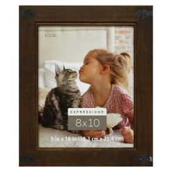 Cheapest π€© Dark Pine Frame with Corner Accents, Expressions™ by Studio Décor® by Studio Decor βοΈ
