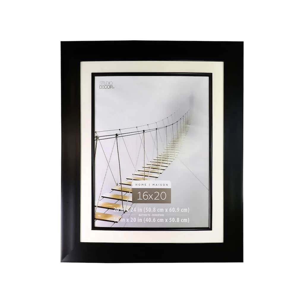 Flash Sale π Wide Black Frame, 20" x 24" With 16" x 20" Mat, Home Collection By Studio Décor® by Studio Decor π 1 Flash Sale π Wide Black Frame, 20" x 24" With 16" x 20" Mat, Home Collection By Studio Décor® by Studio Decor π