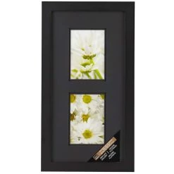 Wholesale 👏 Black 2-Opening Gallery Frame with Black Double Mat by Studio Décor® by Studio Decor 🌟