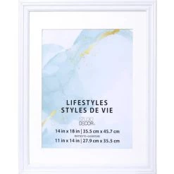 Budget 🛒 White Frame With Mat, Lifestyles™ by Studio Décor® by Studio Decor 💯 -Studio Decor shop 10177048 1 1