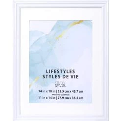 Budget 🛒 White Frame With Mat, Lifestyles™ by Studio Décor® by Studio Decor 💯