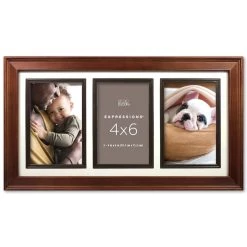 Hot Sale ✨ 12 Pack: 3 Opening Espresso 4" x 6" Collage Frame with Fillet Mat, Expressions™ by Studio Décor® by Studio Decor 🎉