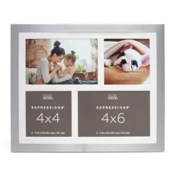 Buy 🥰 4 Opening Silver Collage Frame, Expressions™ by Studio Décor® by Studio Decor 🥰
