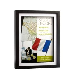 Coupon 🧨 Black Shadow Box, 11" x 14" With 9" x 12" Mat By Studio Décor® by Studio Decor 😍