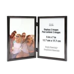 Promo 😉 Black Hinged Metal Frame, 5" x 7", Simply Essentials™ By Studio Décor® by Studio Decor ✔️