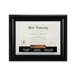 Budget π Black 11" x 14" Document Float Frame by Studio Décor® by Studio Decor β