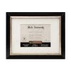 Budget 🎉 Black & Silver 8.5" x 11" Document Frame with Mat by Studio Décor® by Studio Decor ✨