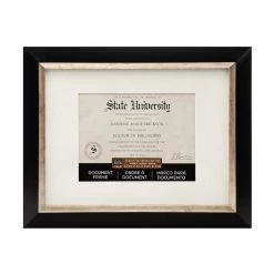 Budget π Black & Silver 8.5" x 11" Document Frame with Mat by Studio Décor® by Studio Decor β¨