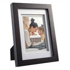 Brand new 🥰 Black 3.5" x 5" Frame with Double Mat, Expressions™ by Studio Décor® by Studio Decor 😉 -Studio Decor shop 10225429 2