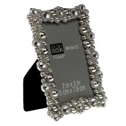 Hot Sale 👍 24 Pack: Silver Gems Mini Frame by Studio Décor® by Studio Decor ❤️