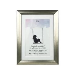 Flash Sale 🤩 Silver Foil Frame With Mat, Simply Essentials™ By Studio Décor® by Studio Decor 🤩