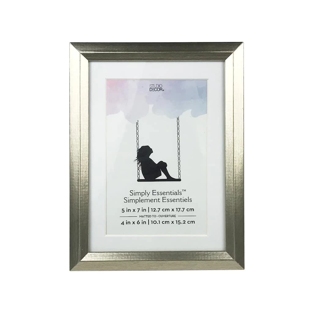 Flash Sale 🤩 Silver Foil Frame With Mat, Simply Essentials™ By Studio Décor® by Studio Decor 🤩 1 Flash Sale 🤩 Silver Foil Frame With Mat, Simply Essentials™ By Studio Décor® by Studio Decor 🤩