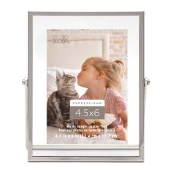 Discount 🧨 Silver 4.5" x 6" Float Frame, Expressions™ by Studio Décor® by Studio Decor 🎁