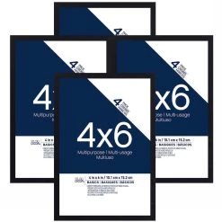 Buy 😀 4-Pack Black Multipurpose Frames, 4" x 6", Basics By Studio Décor® by Studio Decor 🌟