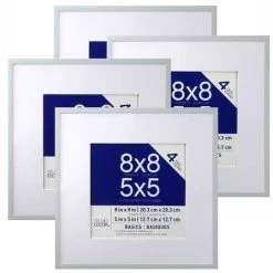 New 🛒 Basics Multipurpose Wall Frames By Studio Décor® 4-Pack, 5" x 5" by Studio Decor ⌛ -Studio Decor shop 10274965 1