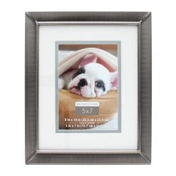 Coupon 🎉 12 Pack: Etched Pewter 8" x 10" Frame with Double Mat, Expressions™ by Studio Décor® by Studio Decor 🤩