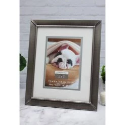 Coupon 🎉 12 Pack: Etched Pewter 8" x 10" Frame with Double Mat, Expressions™ by Studio Décor® by Studio Decor 🤩 -Studio Decor shop 10281444 4