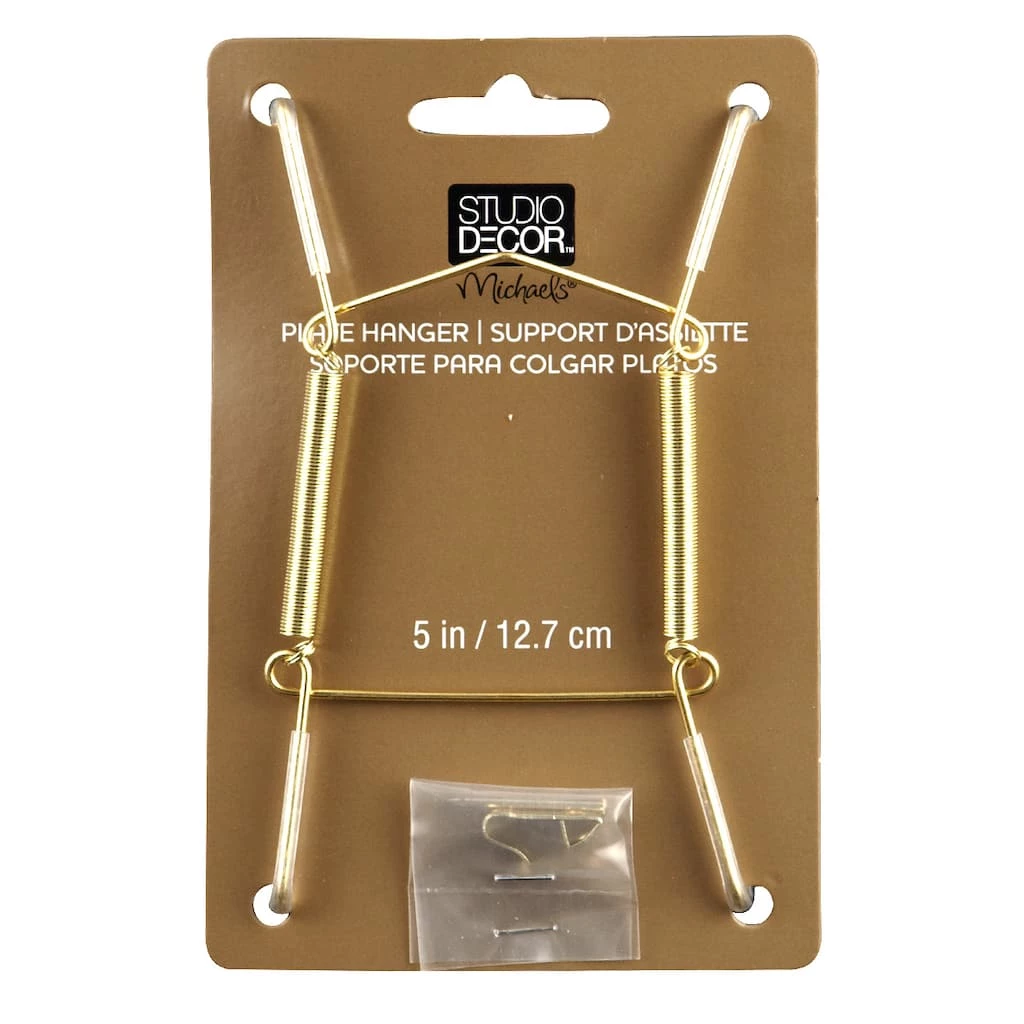 New 𧨠24 Pack: Brass Plate Hanger by Studio Décor® by Studio Decor π 1 New 𧨠24 Pack: Brass Plate Hanger by Studio Décor® by Studio Decor π