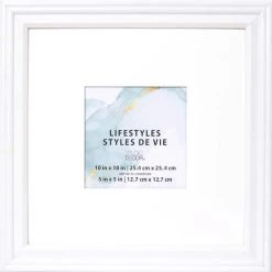 Hot Sale 🛒 White Square Frame With Mat, Lifestyles™ by Studio Décor® by Studio Decor 🔥 -Studio Decor shop 10315702 1 1