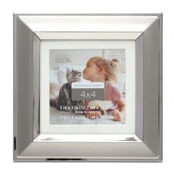 Best Pirce ⭐ Silver Two-Tone 4" x 4" Frame with Mat, Expressions™ by Studio Décor® by Studio Decor 🤩