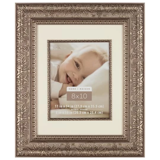 Best deal π Silver Floral Frame with Mat, Home Collection by Studio Décor® by Studio Decor π 3 Best deal π Silver Floral Frame with Mat, Home Collection by Studio Décor® by Studio Decor π - Image 3