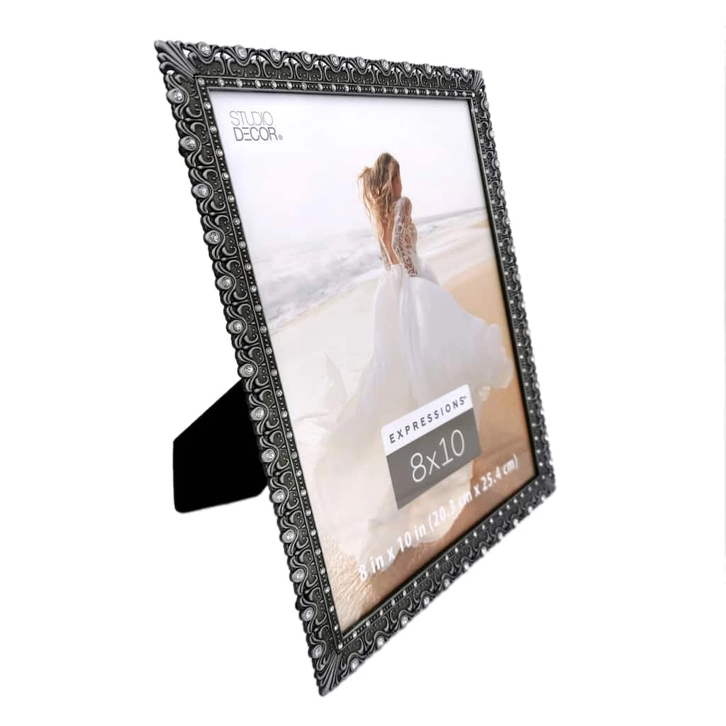 Top 10 ✔️ 12 Pack: Pewter Ornate Jeweled 8" x 10" Frame, Expressions™ by Studio Décor® by Studio Decor ❤️ 2 Top 10 ✔️ 12 Pack: Pewter Ornate Jeweled 8" x 10" Frame, Expressions™ by Studio Décor® by Studio Decor ❤️ - Image 2