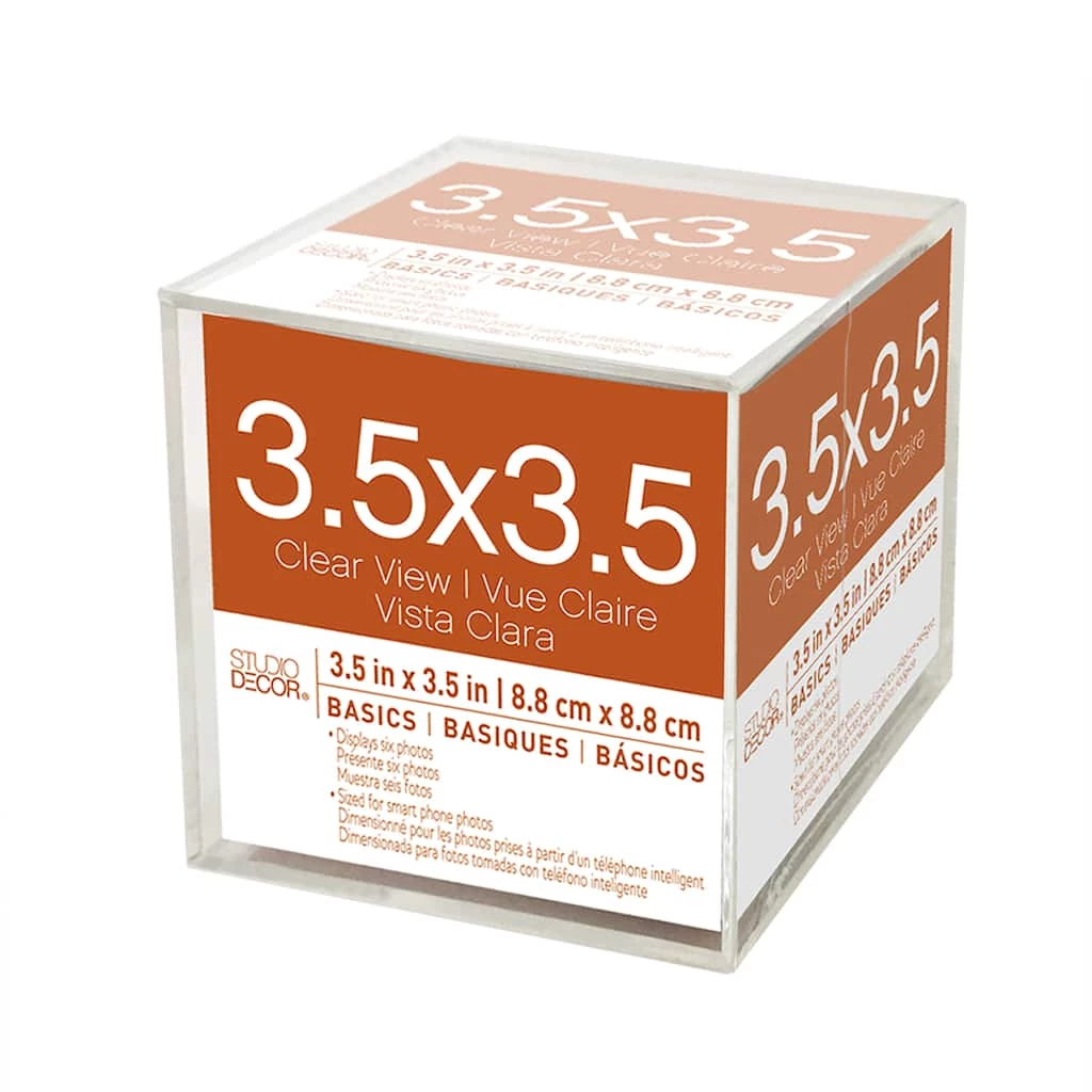 Promo π₯ 12 Pack: Acrylic Photo Cube Basics By Studio Décor®, 3.5" x 3.5" by Studio Decor π₯ 1 Promo π₯ 12 Pack: Acrylic Photo Cube Basics By Studio Décor®, 3.5" x 3.5" by Studio Decor π₯