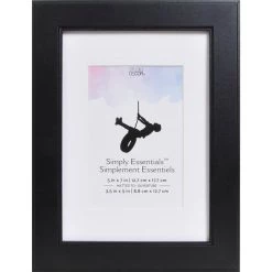 Brand new ✨ 12 Pack: Black Flat 5" x 7" Frame with Mat, Simply Essentials™ by Studio Décor® by Studio Decor 🔔