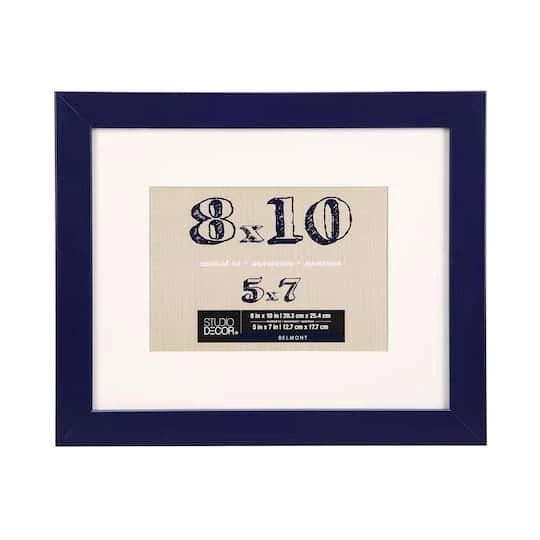 Budget ⌛ Navy Belmont Frame With Mat By Studio Décor® by Studio Decor ✨ 2 Budget ⌛ Navy Belmont Frame With Mat By Studio Décor® by Studio Decor ✨ - Image 2