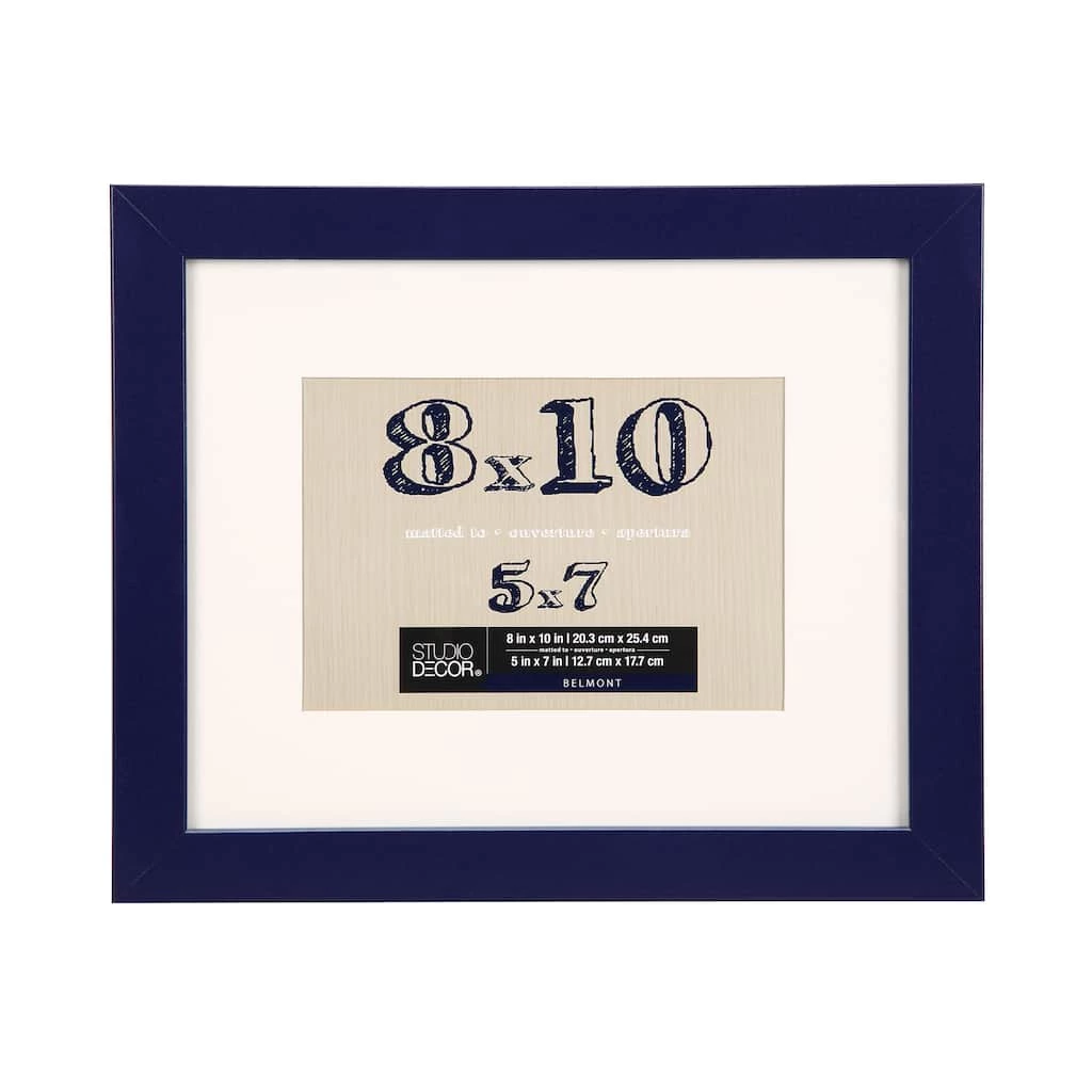 Budget ⌛ Navy Belmont Frame With Mat By Studio Décor® by Studio Decor ✨ 1 Budget ⌛ Navy Belmont Frame With Mat By Studio Décor® by Studio Decor ✨