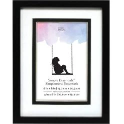 Deals 👍 12 Pack: Black Linear Frame with Double Mat, Simply Essentials™ by Studio Décor® by Studio Decor 😍 -Studio Decor shop 10413875 1