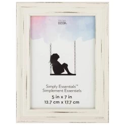 Promo 🛒 Distressed White Frame, Simply Essentials™ by Studio Décor® by Studio Decor 🛒