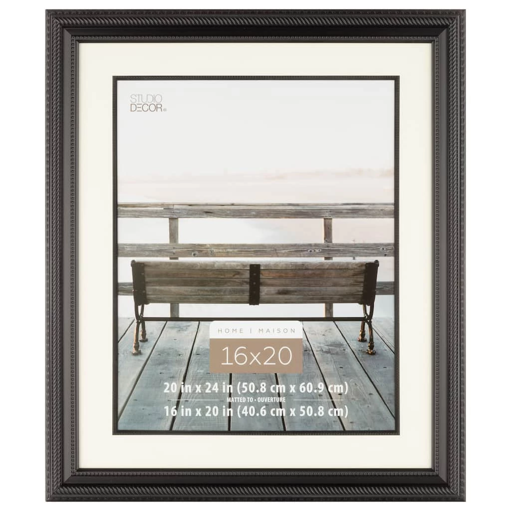 Flash Sale ⭐ 6 Pack: Black Rope 16" x 20" Frame with Mat, Home by Studio Décor® by Studio Decor ✔️ 1 Flash Sale ⭐ 6 Pack: Black Rope 16" x 20" Frame with Mat, Home by Studio Décor® by Studio Decor ✔️