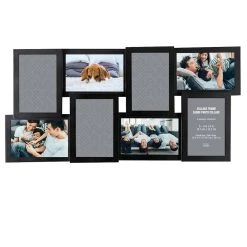 Coupon 💯 8 Opening Black 4" x 6" Collage Frame by Studio Décor® by Studio Decor 🎉
