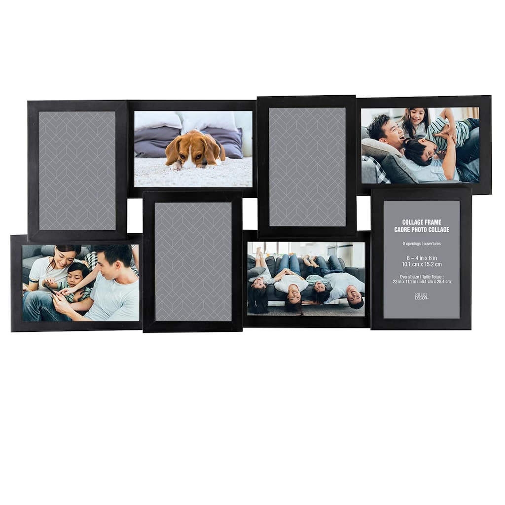 Coupon π― 8 Opening Black 4" x 6" Collage Frame by Studio Décor® by Studio Decor π 1 Coupon π― 8 Opening Black 4" x 6" Collage Frame by Studio Décor® by Studio Decor π