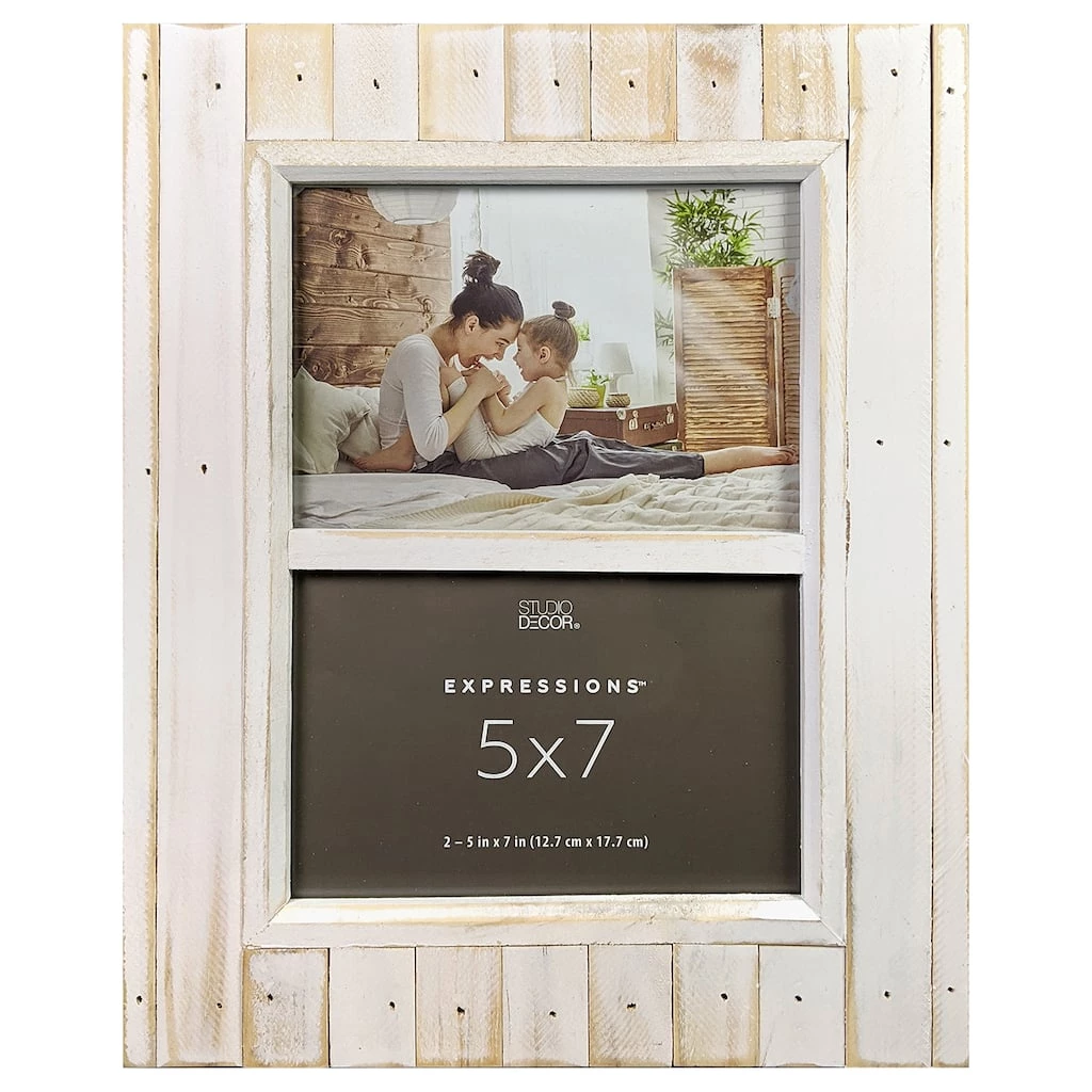 Wholesale π₯ 2 Opening White Salvage Chic 5" x 7" Frame, Expressions™ by Studio Décor® by Studio Decor 𧨠1 Wholesale π₯ 2 Opening White Salvage Chic 5" x 7" Frame, Expressions™ by Studio Décor® by Studio Decor π§¨
