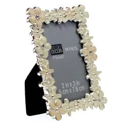 Cheapest π 24 Pack: White Enameled Floral 2" x 3" Mini Frame by Studio Décor® by Studio Decor β