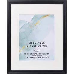 Deals 🎉 Black Large Frame With Mat, Lifestyles™ by Studio Décor® by Studio Decor 🔔