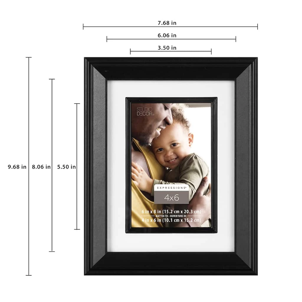 Cheapest π Black 4" x 6" Frame with Fillet, Expressions™ by Studio Décor® by Studio Decor π 4 Cheapest π Black 4" x 6" Frame with Fillet, Expressions™ by Studio Décor® by Studio Decor π - Image 4