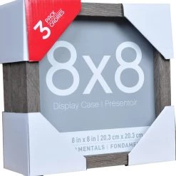 Buy 🎁 12 Packs: 3 ct. (36 total) Gray 8" x 8" Shadow Boxes, Fundamentals by Studio Décor® by Studio Decor 😍
