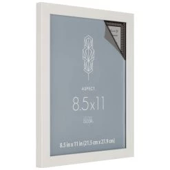Promo 🌟 White Narrow 8.5" x 11" Frame, Aspect by Studio Décor® by Studio Decor 🎉 -Studio Decor shop 10504969 3