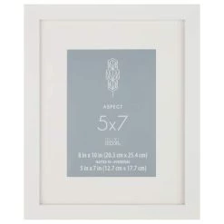 Brand new ⭐ White Narrow Frame With Mat, Aspect By Studio Décor® by Studio Decor ⭐ -Studio Decor shop 10504971 1 1