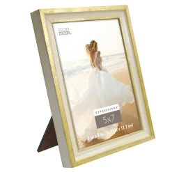 New ❤️ 12 Pack: Cream & Gold Leaf 5" x 7" Frame, Expressions™ by Studio Décor® by Studio Decor ✨ -Studio Decor shop 10505610 6 1