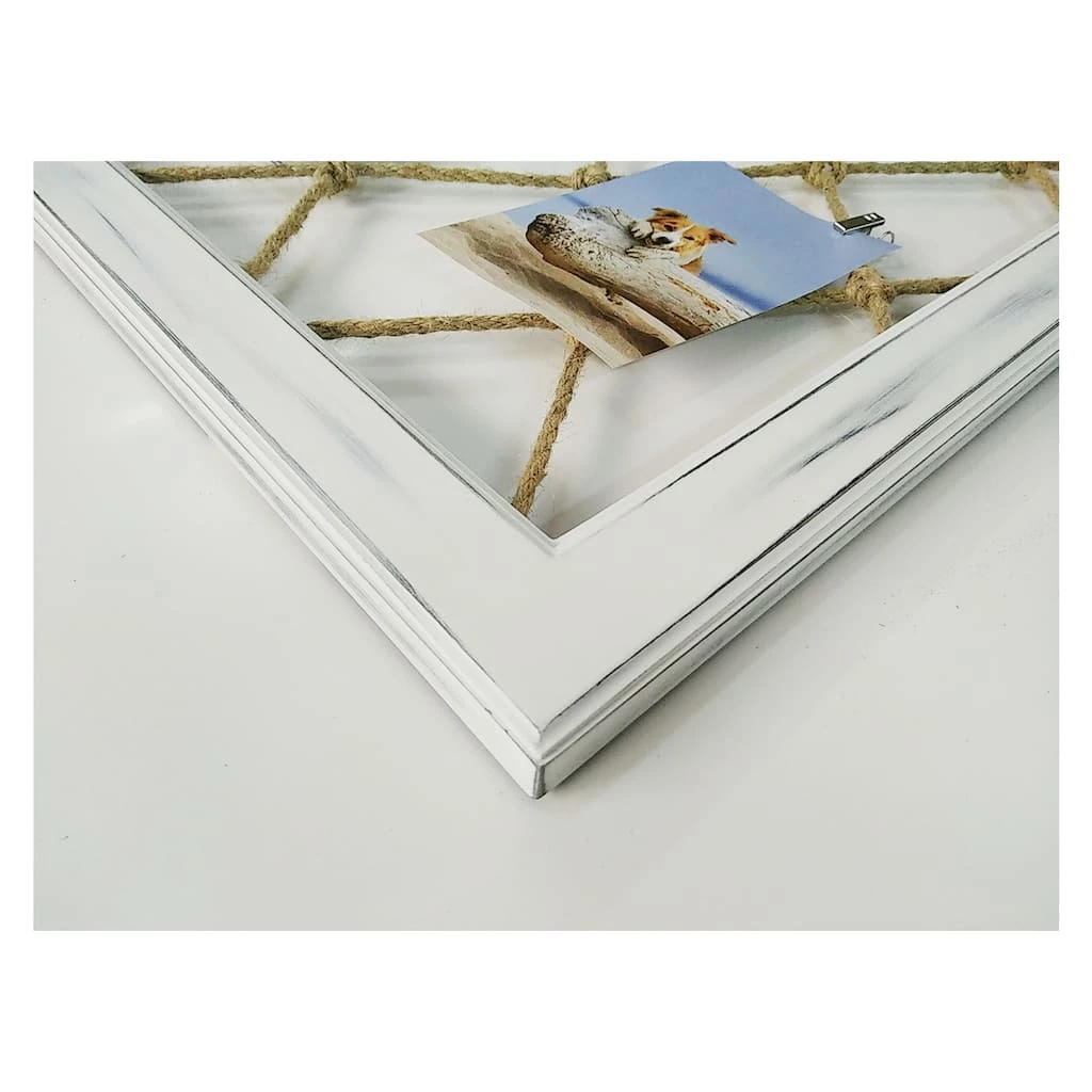 Wholesale π 6 Pack: White with Net 22" x 18" Collage Clip Frame by Studio Décor® by Studio Decor π 4 Wholesale π 6 Pack: White with Net 22" x 18" Collage Clip Frame by Studio Décor® by Studio Decor π - Image 4